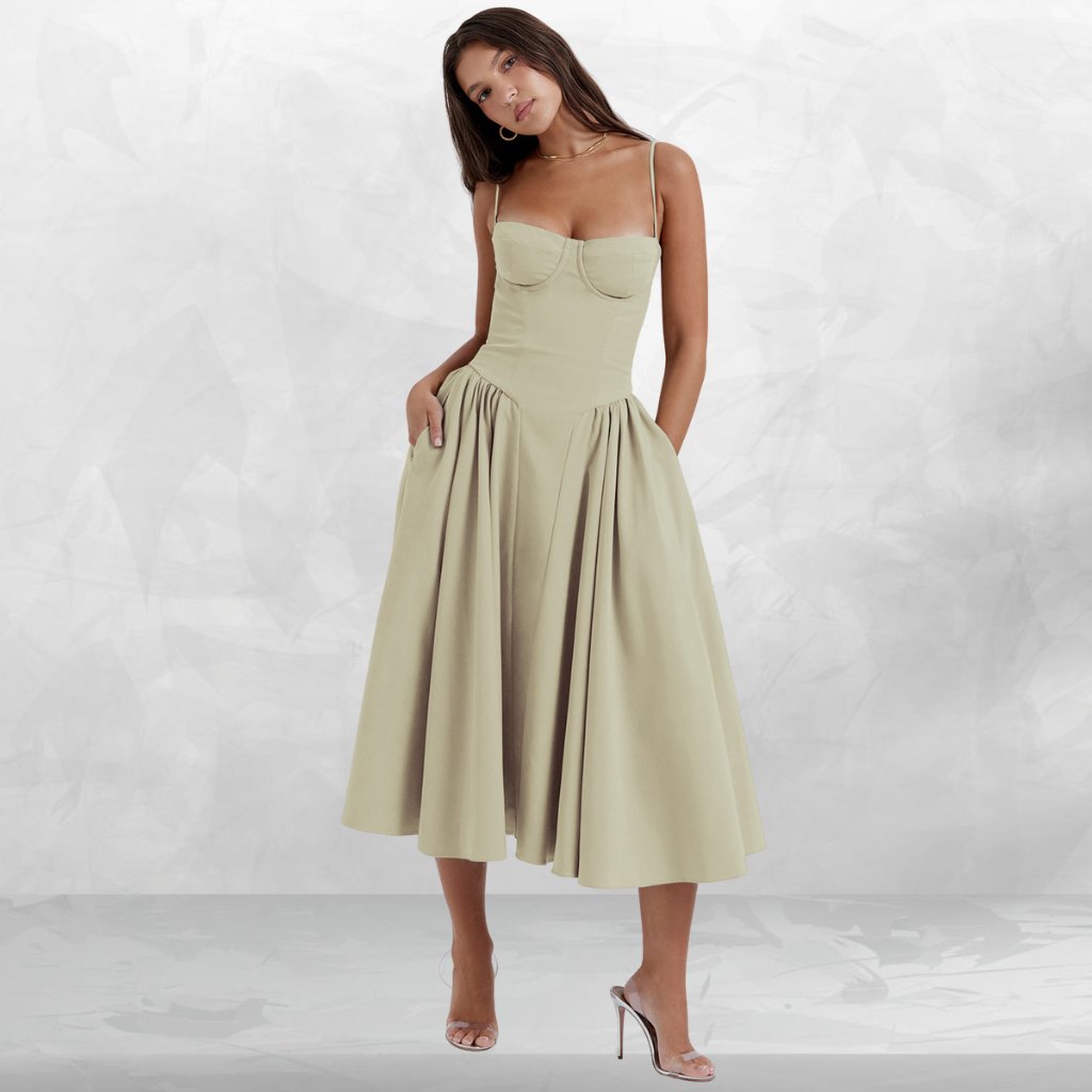 Muse Corset Midi Dress