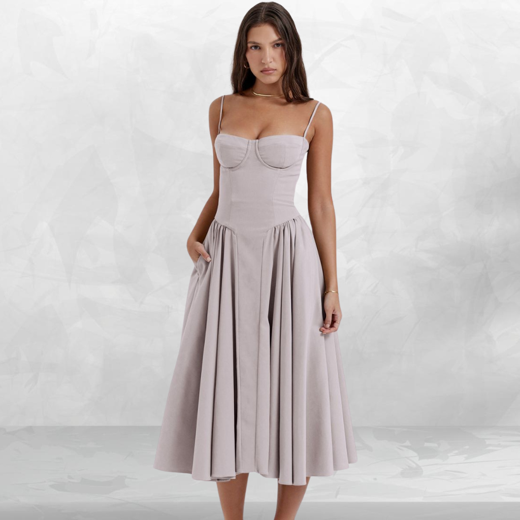 Muse Corset Midi Dress