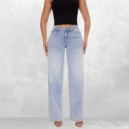 Vintage Chic High-Waist Flare Jeans