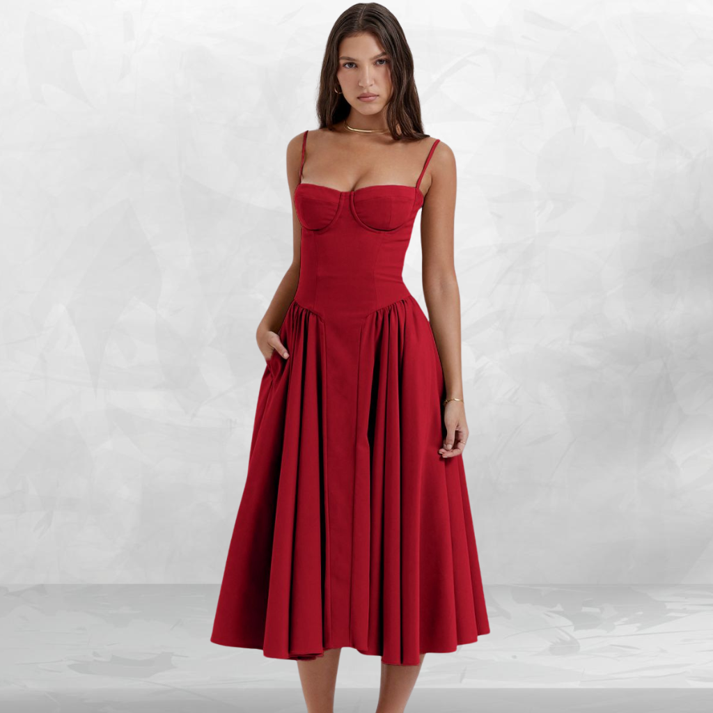 Muse Corset Midi Dress