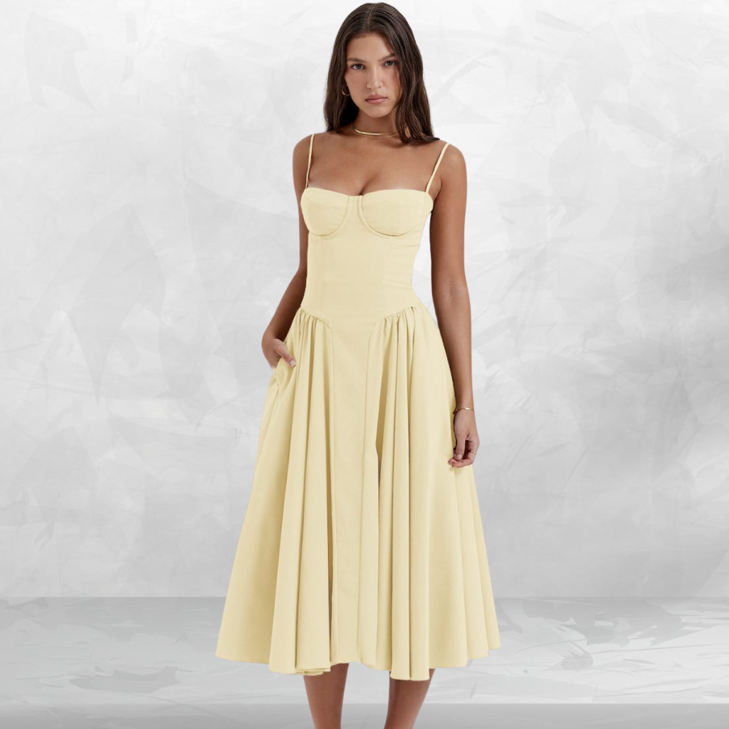 Muse Corset Midi Dress