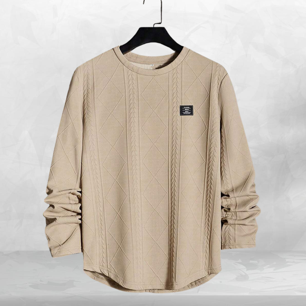 Classic Knit Textured Pullover